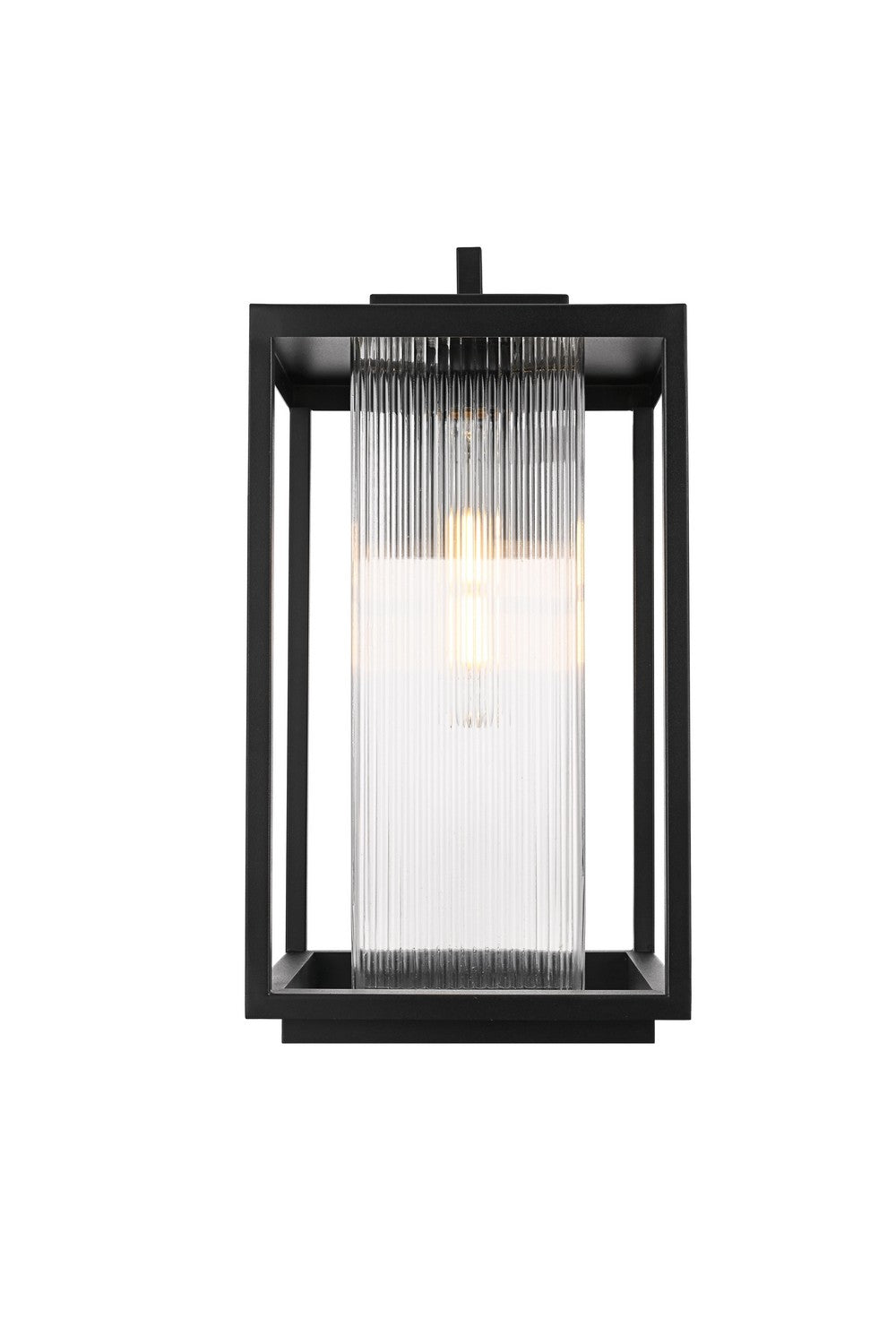 Elegant Lighting - OD308W19BK - One Light Outdoor Wall Sconce - Ludlow - Black