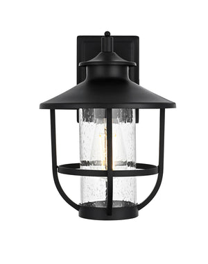 Elegant Lighting - OD314W13BK - One Light Outdoor Wall Sconce - Janney - Black