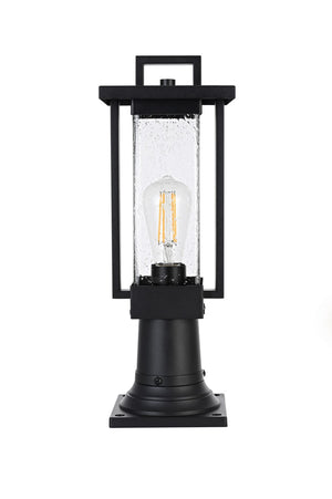 Elegant Lighting - OD319P18BK - One Light Outdoor Post Mount - Tilton - Black