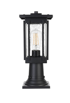 Elegant Lighting - OD322P16BK - One Light Outdoor Post Mount - Melvale - Black