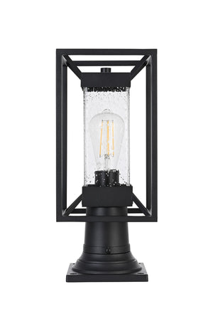 Elegant Lighting - OD329P16BK - One Light Outdoor Post Mount - Willington - Black