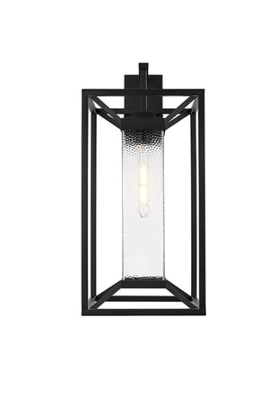Elegant Lighting - OD329W26BK - One Light Outdoor Wall Sconce - Willington - Black