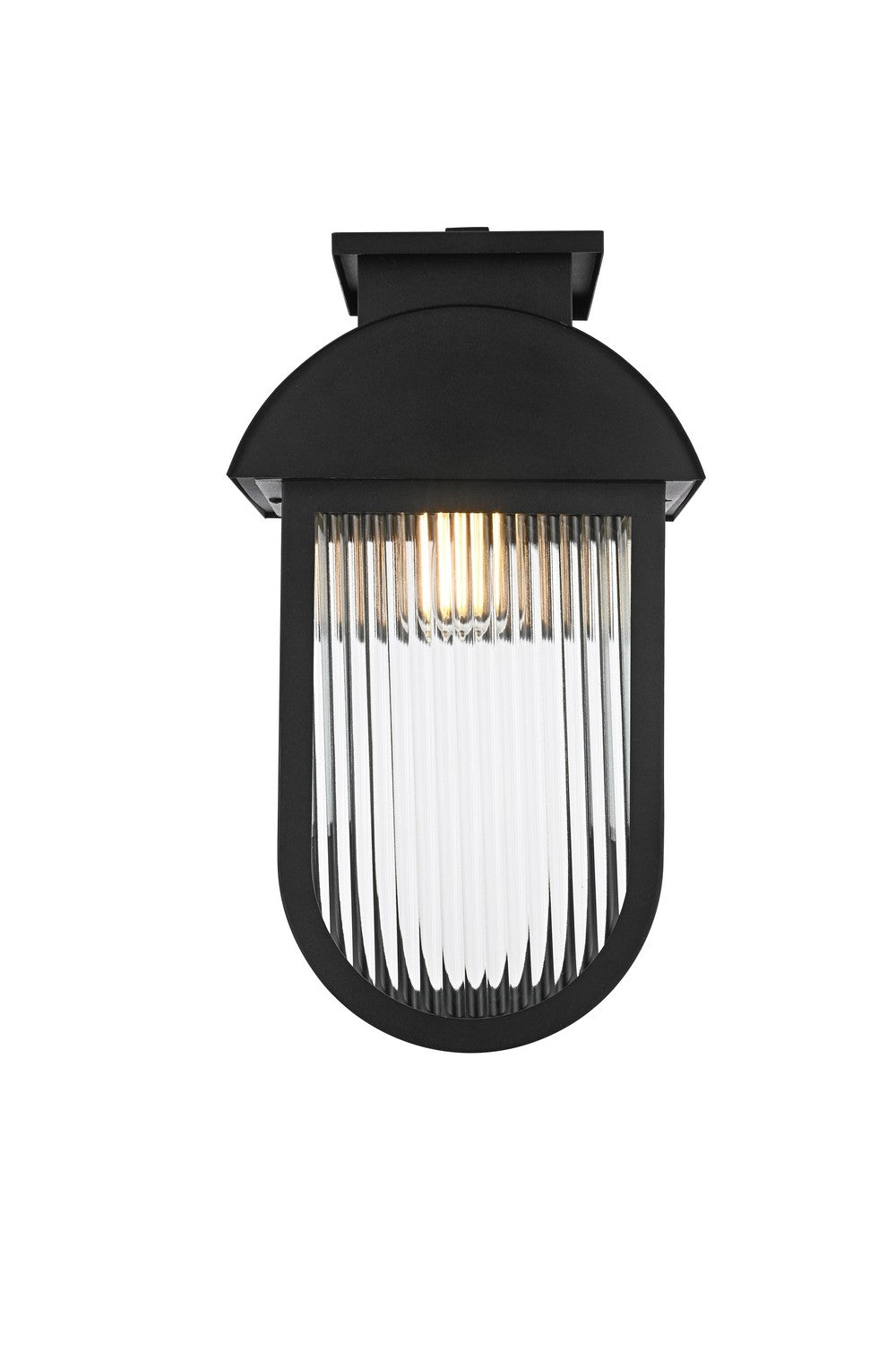 Elegant Lighting - OD338W19BK - One Light Outdoor Wall Sconce - Albert - Black