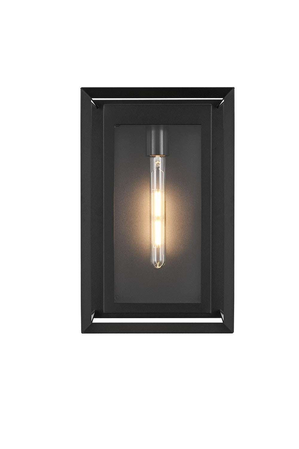 Elegant Lighting - OD355W16BK - One Light Outdoor Wall Sconce - Etting - Black