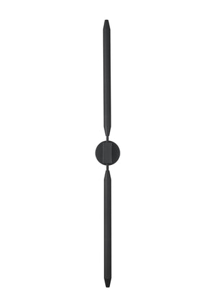Elegant Lighting - OD401W50BK - LED Outdoor Wall Sconce - Odin - Black