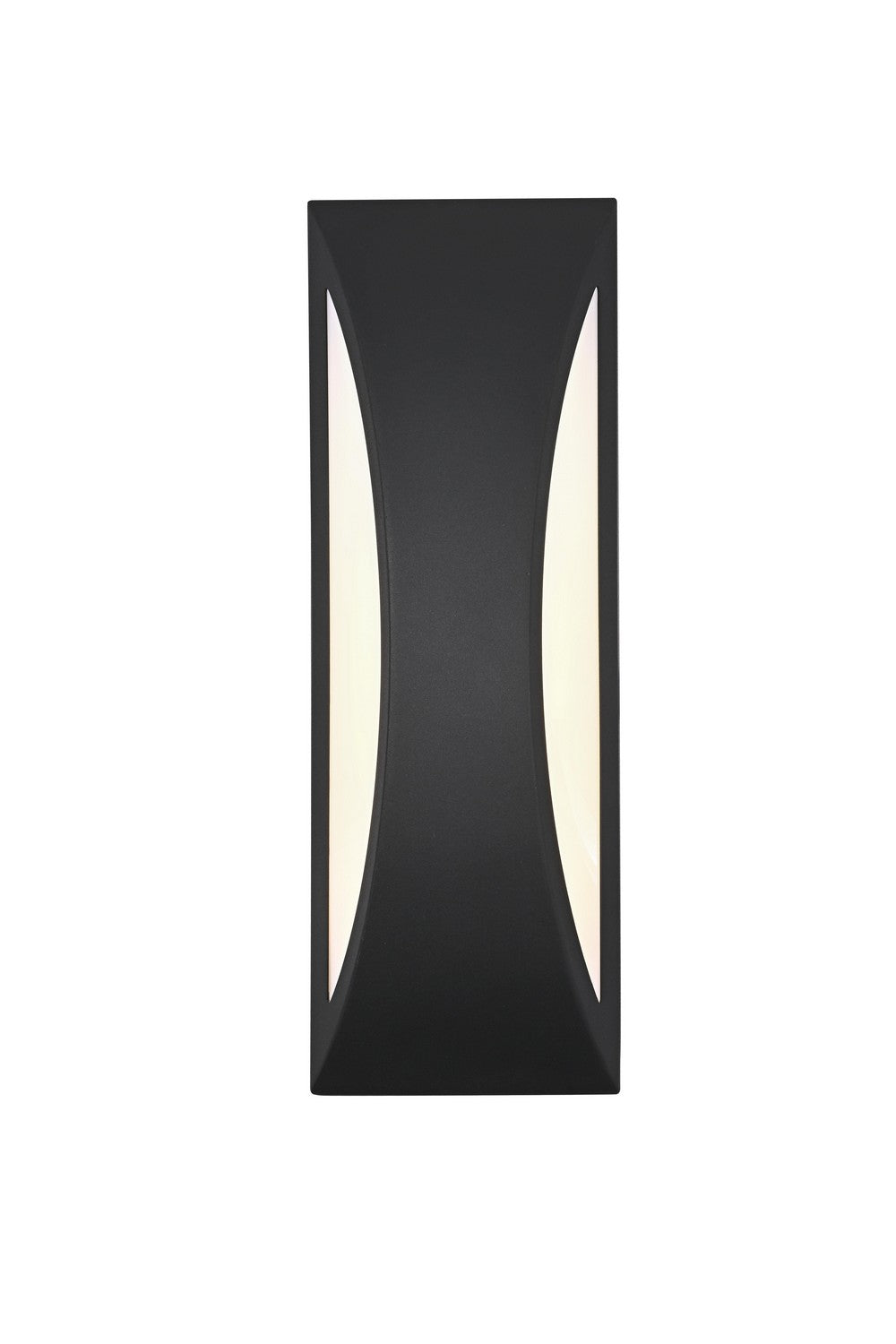 Elegant Lighting - OD407W14BK - LED Outdoor Wall Sconce - Zayn - Black