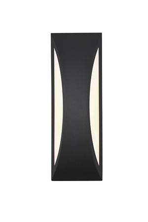 Elegant Lighting - OD407W14BK - LED Outdoor Wall Sconce - Zayn - Black