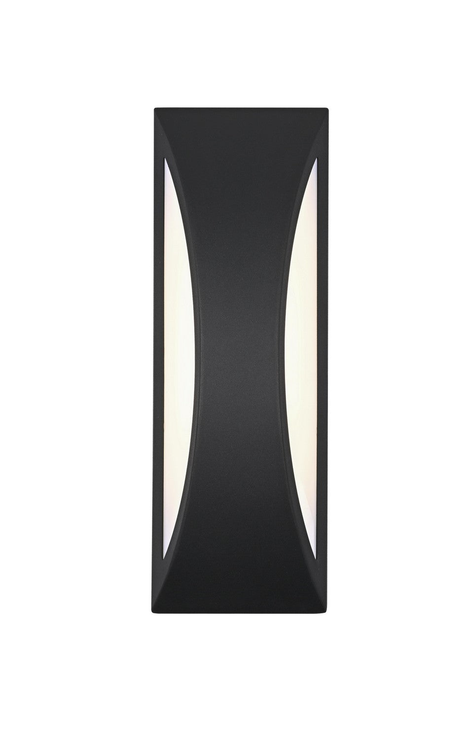 Elegant Lighting - OD407W18BK - LED Outdoor Wall Sconce - Zayn - Black