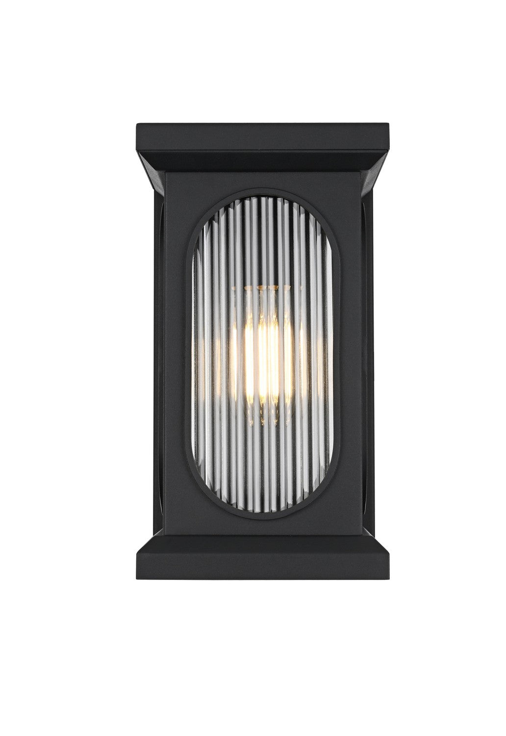 Elegant Lighting - OD417W14BK - One Light Outdoor Wall Sconce - Sevyn - Black