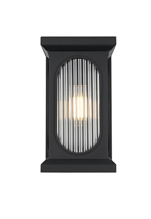 Elegant Lighting - OD417W14BK - One Light Outdoor Wall Sconce - Sevyn - Black
