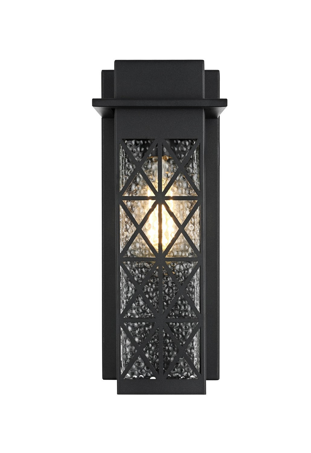 Elegant Lighting - OD361W13BK - One Light Outdoor Wall Sconce - Wildey - Black