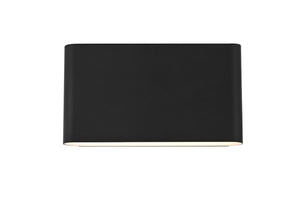 Elegant Lighting - OD509W6BK - LED Outdoor Wall Sconce - Corbin - Black