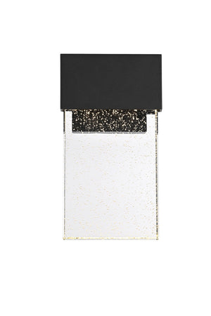 Elegant Lighting - OD603W11BK - LED Outdoor Wall Sconce - Ronin - Black and Clear