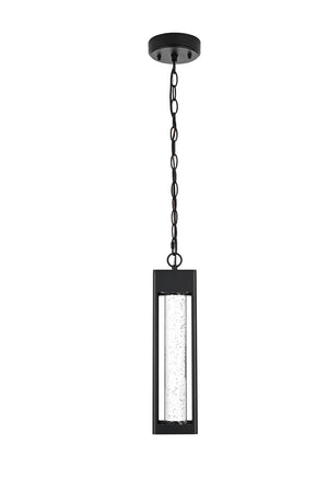 Elegant Lighting - OD604H15BK - LED Outdoor Pendant - Amaris - Black and Clear