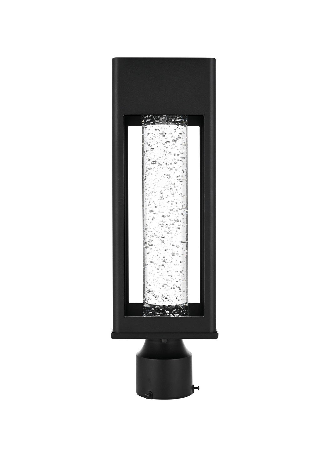 Elegant Lighting - OD604P18BK - LED Outdoor Post Mount - Amaris - Black and Clear