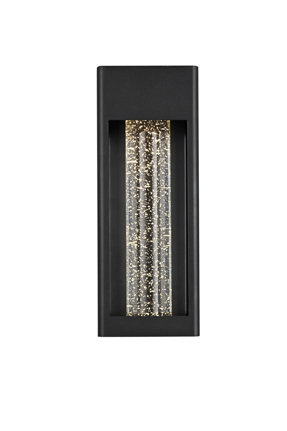 Elegant Lighting - OD604W15BK - LED Outdoor Wall Sconce - Amaris - Black and Clear