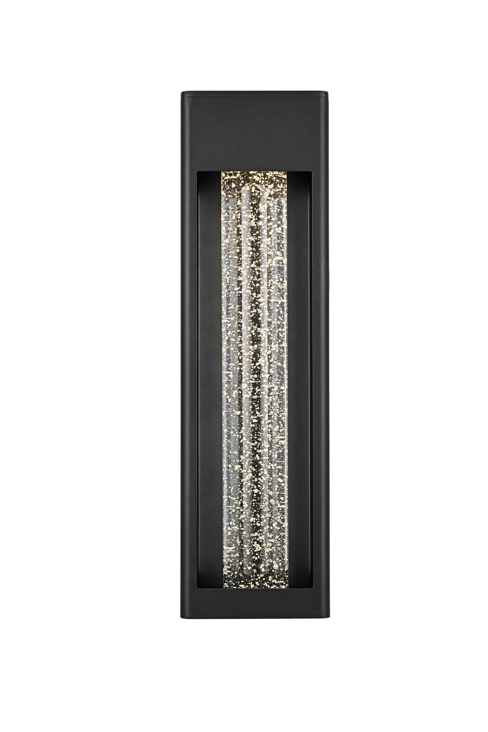 Elegant Lighting - OD604W19BK - LED Outdoor Wall Sconce - Amaris - Black and Clear