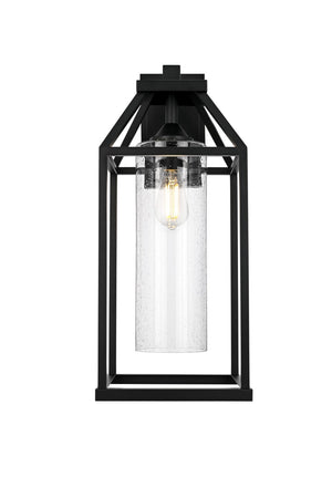 Elegant Lighting - OD606W24BK - One Light Outdoor Wall Sconce - Zora - Black and Clear
