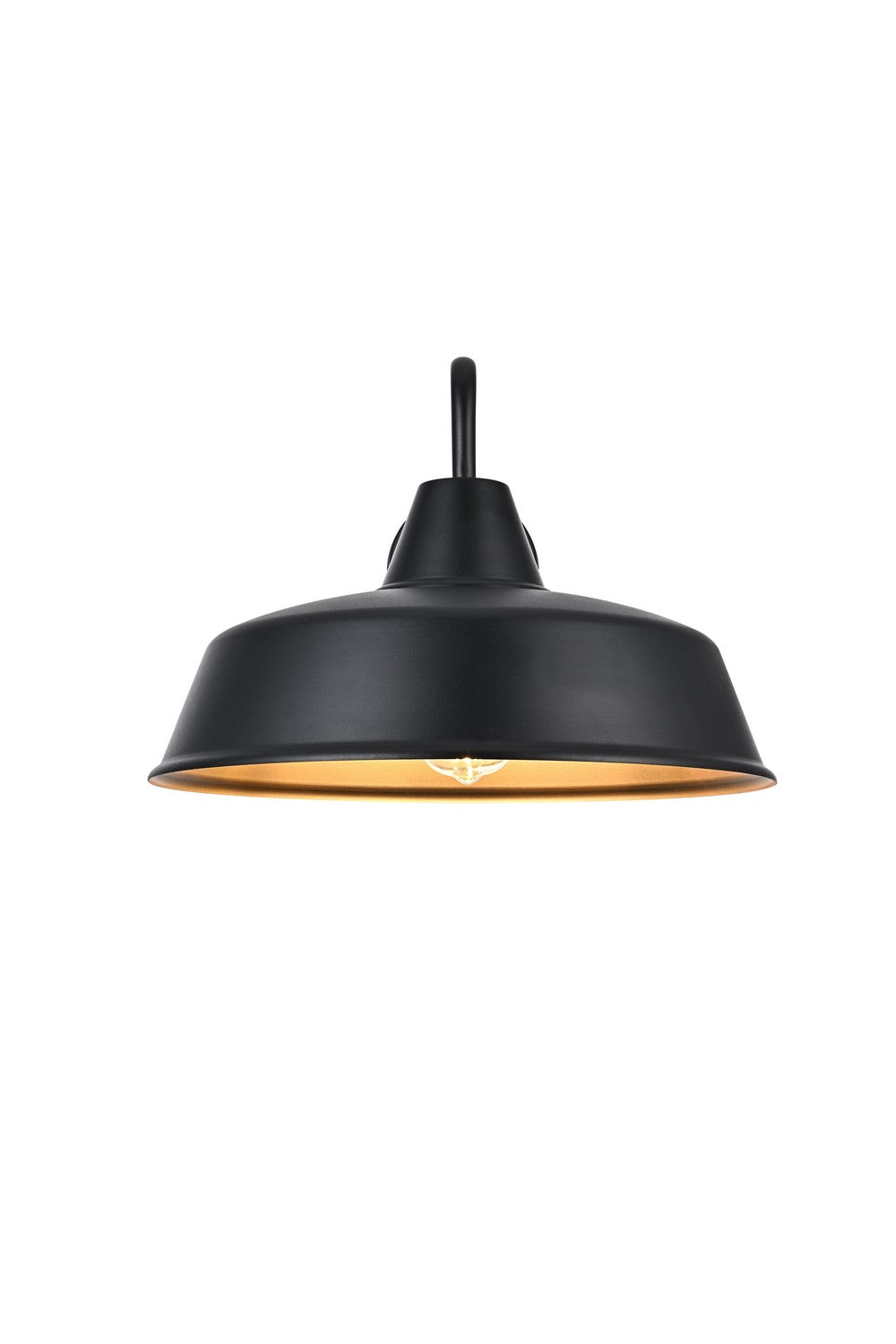 Elegant Lighting - OD610W18BK - One Light Outdoor Wall Sconce - Tinsley - Black and Clear