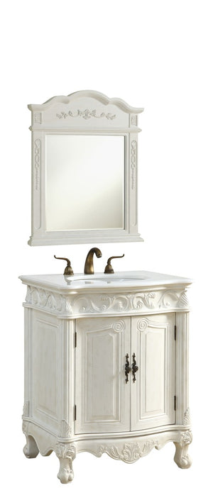 Elegant Lighting - VF-1008-VW - Single Bathroom Vanity - Danville - Antique white