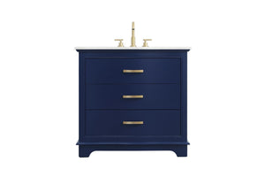 Elegant Lighting - VF10236BL - Bathroom Vanity - KNOX - Blue