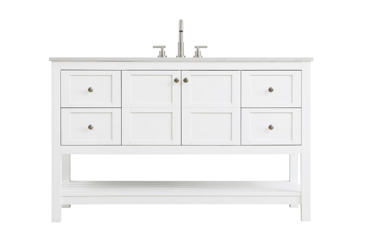 Elegant Lighting - VF16454WH - Bathroom Vanity - Theo - white