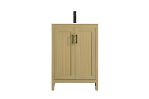 Elegant Lighting - VF25124MHB - Bathroom Vanity - Finnley - Honey Brown