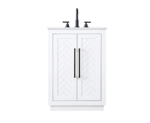 Elegant Lighting - VF29024WH - Bathroom Vanity - Chase - White