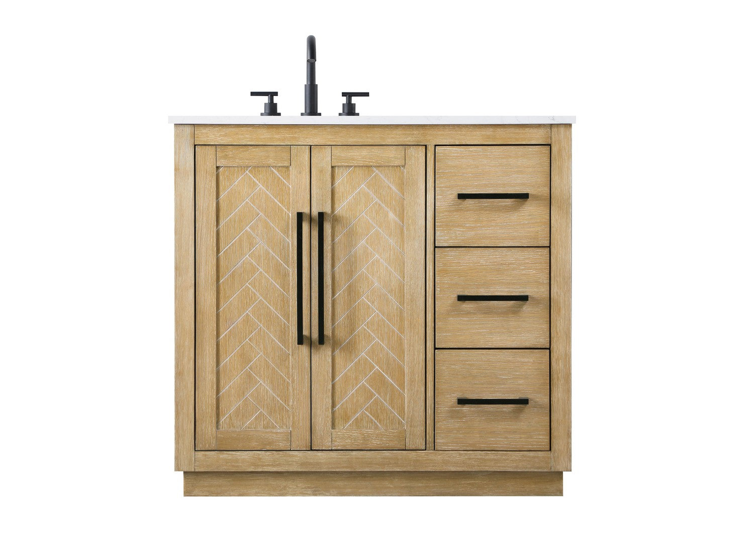 Elegant Lighting - VF29036LO - Bathroom Vanity - Chase - Linen Oak