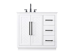 Elegant Lighting - VF29036WH - Bathroom Vanity - Chase - White
