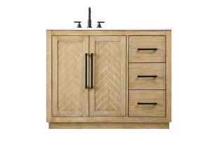 Elegant Lighting - VF29042LO - Bathroom Vanity - Chase - Linen Oak