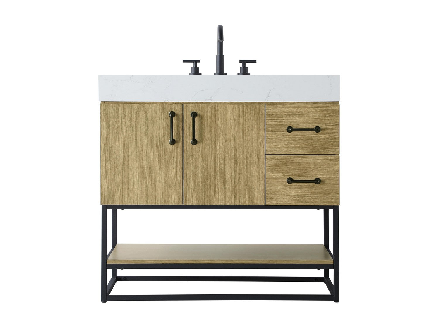 Elegant Lighting - VF29236MHB - Bathroom Vanity - Caroline - Honey Brown