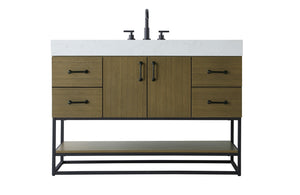 Elegant Lighting - VF29248MCB - Bathroom Vanity - Caroline - Chestnut Brown