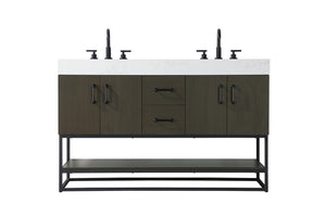 Elegant Lighting - VF29254DMMB - Bathroom Vanity - Caroline - Mocha Brown