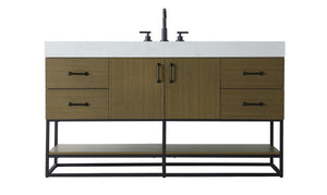 Elegant Lighting - VF29260MCB - Bathroom Vanity - Caroline - Chestnut Brown