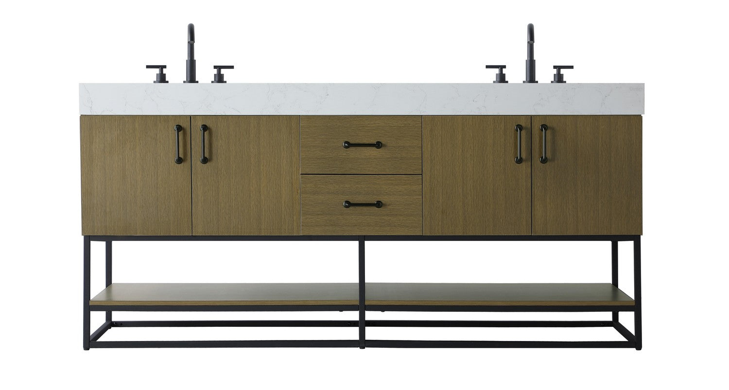 Elegant Lighting - VF29272DMCB - Bathroom Vanity - Caroline - Chestnut Brown