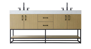 Elegant Lighting - VF29272DMHB - Bathroom Vanity - Caroline - Honey Brown