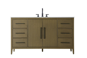 Elegant Lighting - VF29360MCB - Bathroom Vanity - Millie - Chestnut Brown