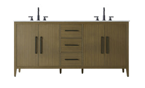 Elegant Lighting - VF29372DMCB - Bathroom Vanity - Millie - Chestnut Brown