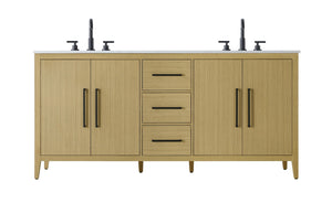 Elegant Lighting - VF29372DMHB - Bathroom Vanity - Millie - Honey Brown