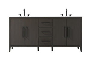 Elegant Lighting - VF29372DMMB - Bathroom Vanity - Millie - Mocha Brown