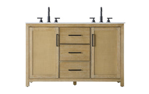 Elegant Lighting - VF29554DLO - Bathroom Vanity - Alina - Linen Oak