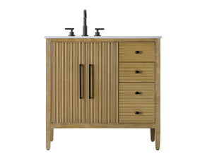 Elegant Lighting - VF29636LO - Bathroom Vanity - Blakely - Linen Oak