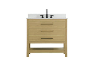 Elegant Lighting - VF60536MHB-BS - Bathroom Vanity - Karson - Honey Brown