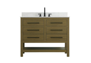 Elegant Lighting - VF60542MCB-BS - Bathroom Vanity - Karson - Chestnut Brown