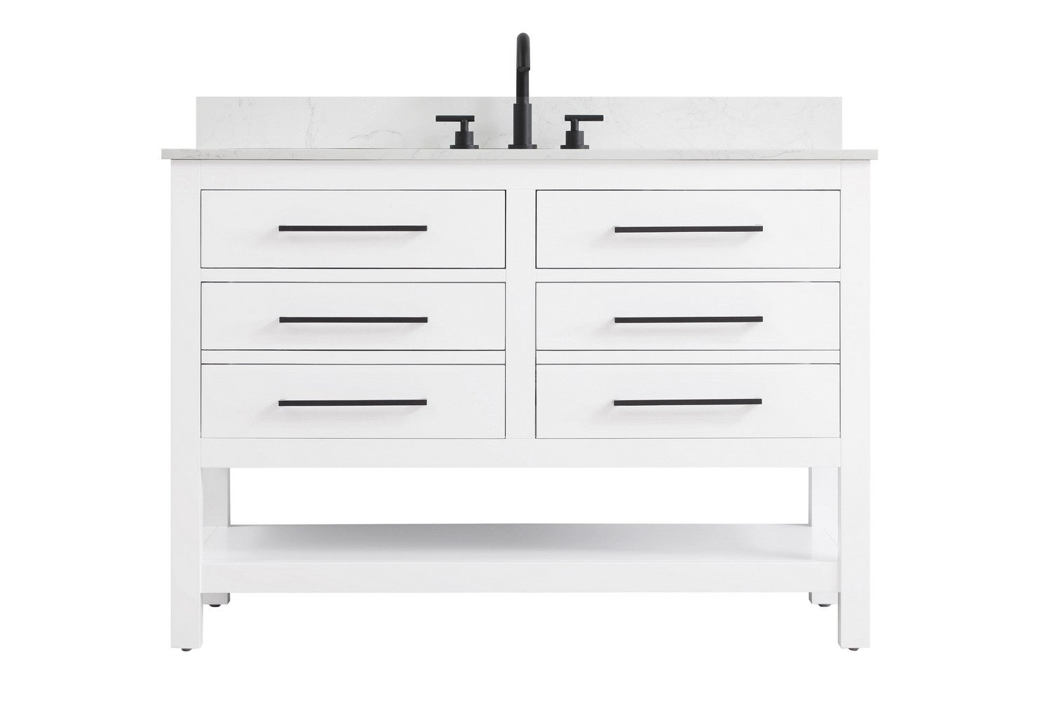 Elegant Lighting - VF60548WH-BS - Bathroom Vanity - Karson - White