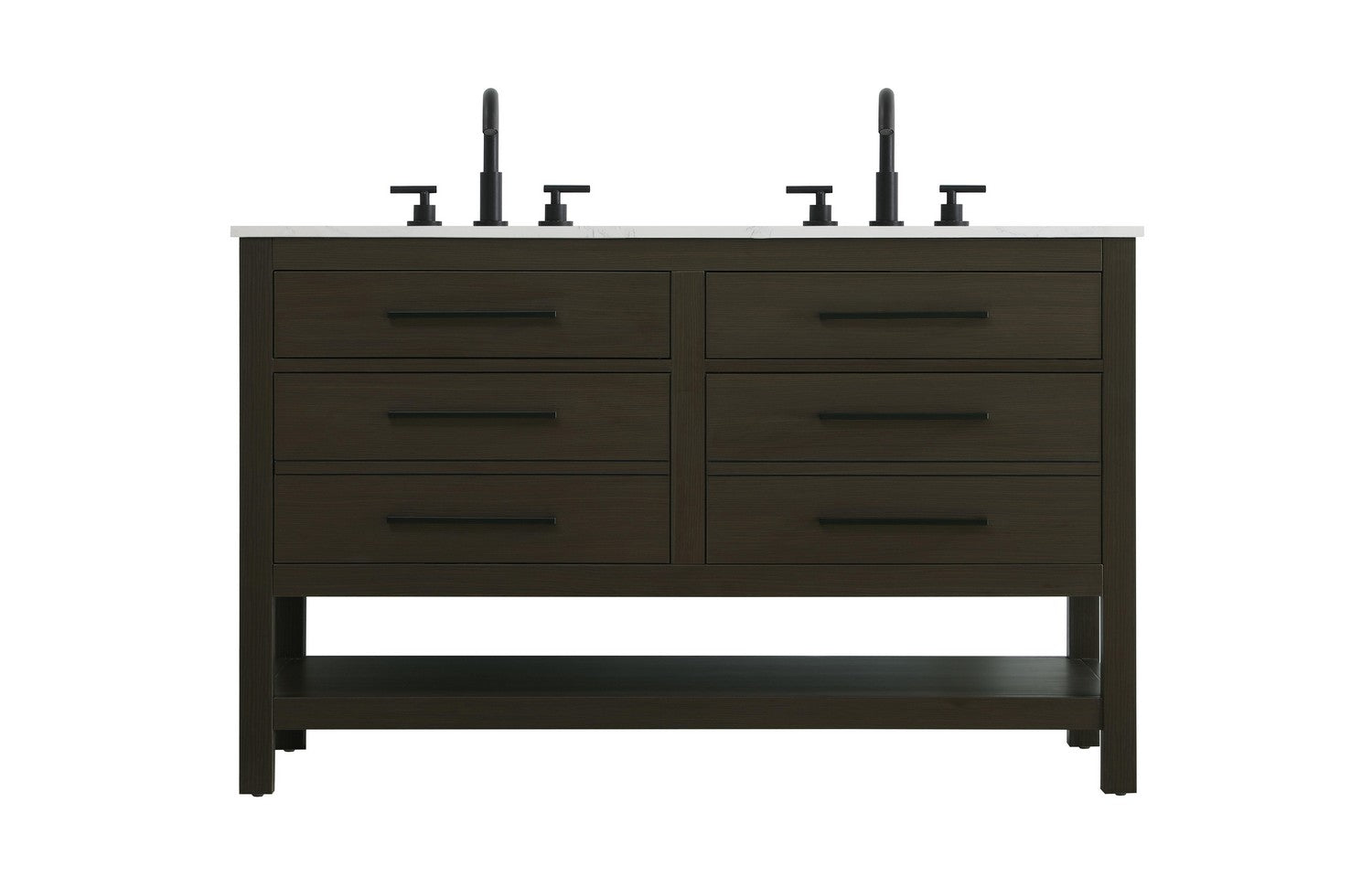 Elegant Lighting - VF60554DMMB - Bathroom Vanity - Karson - Mocha Brown