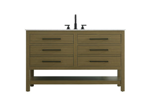 Elegant Lighting - VF60554MCB - Bathroom Vanity - Karson - Chestnut Brown