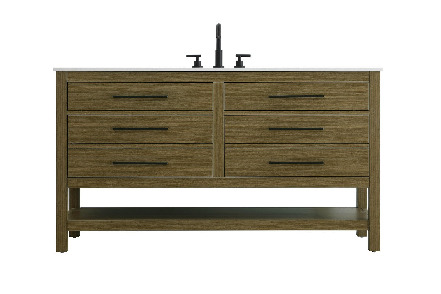Elegant Lighting - VF60560MCB - Bathroom Vanity - Karson - Chestnut Brown