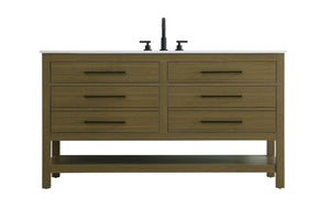 Elegant Lighting - VF60560MCB - Bathroom Vanity - Karson - Chestnut Brown
